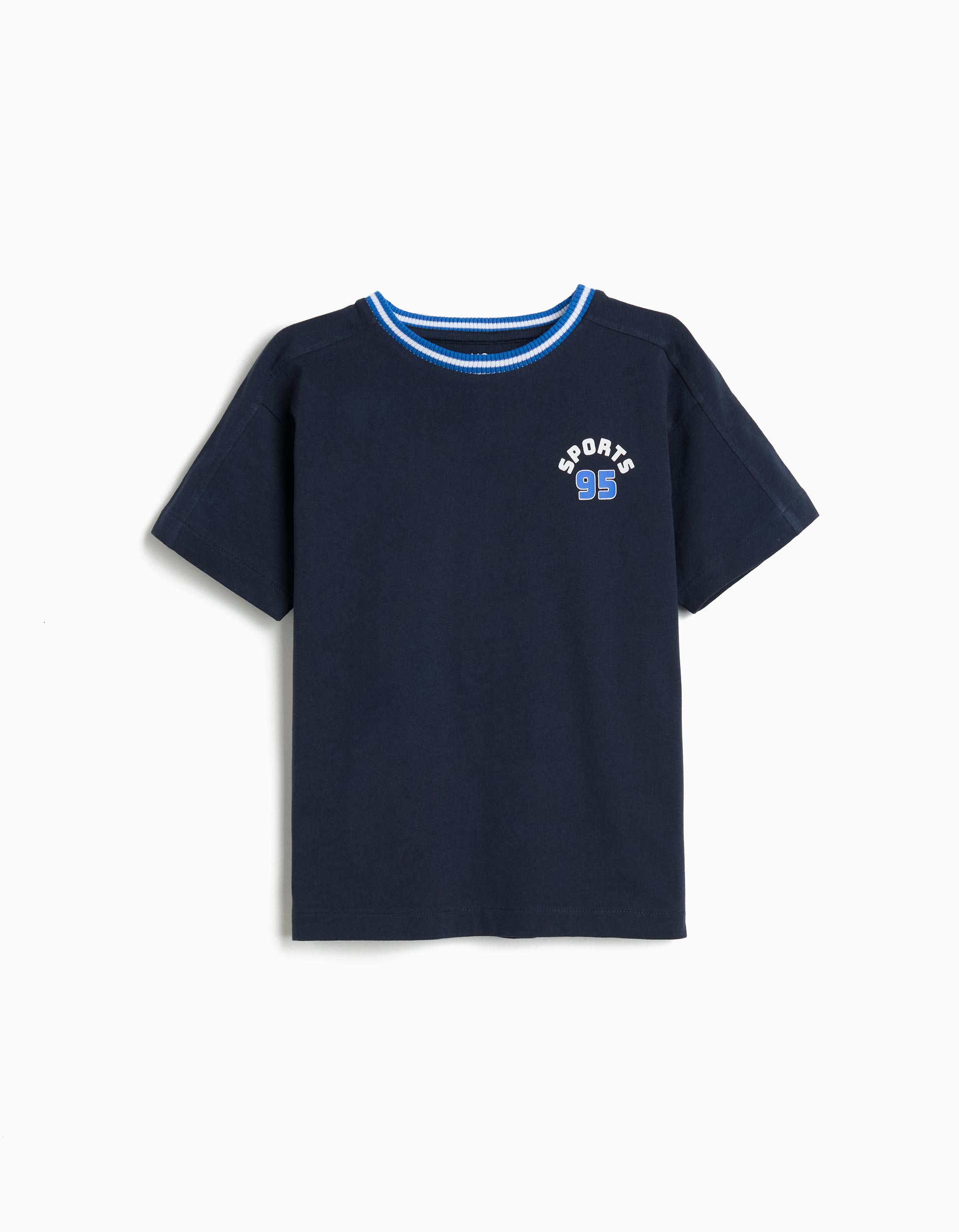 T-shirt Estampado, Menino, Azul