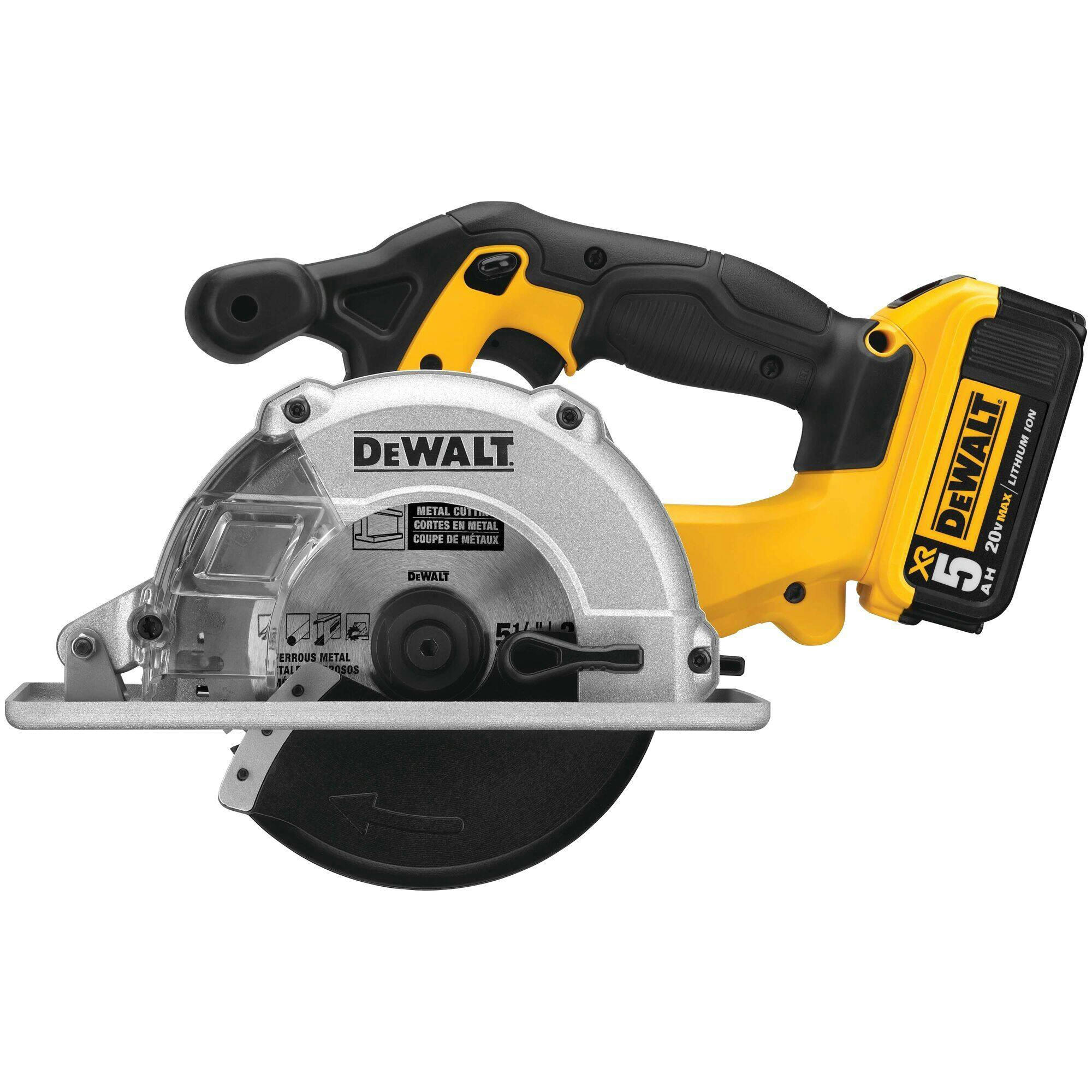 DEWALT DCS373P2 20V MAX Li-Ion 5-1/2-in Metal Cutting Saw Kit
