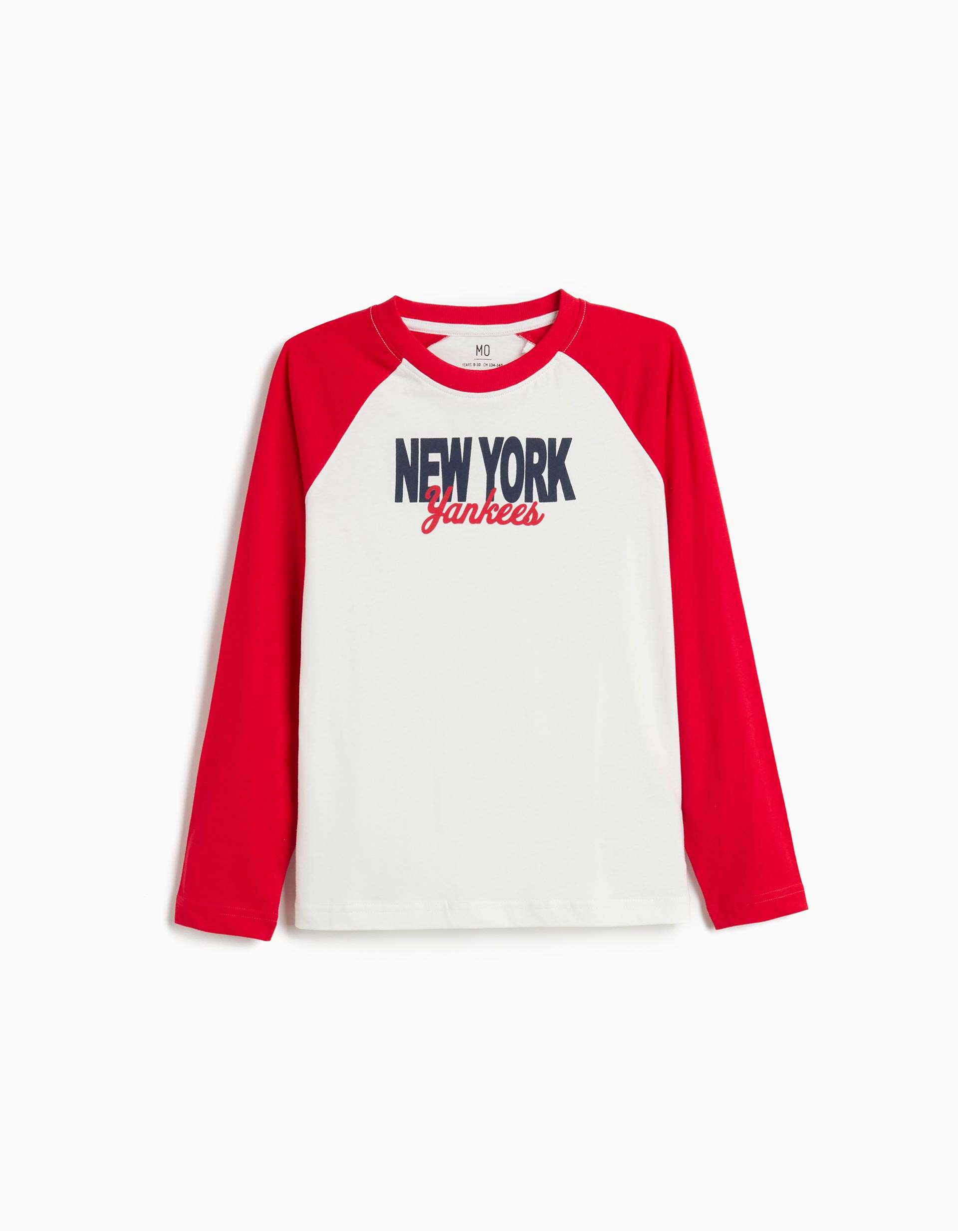 T-shirt Manga Comprida, Menino, Vermelho