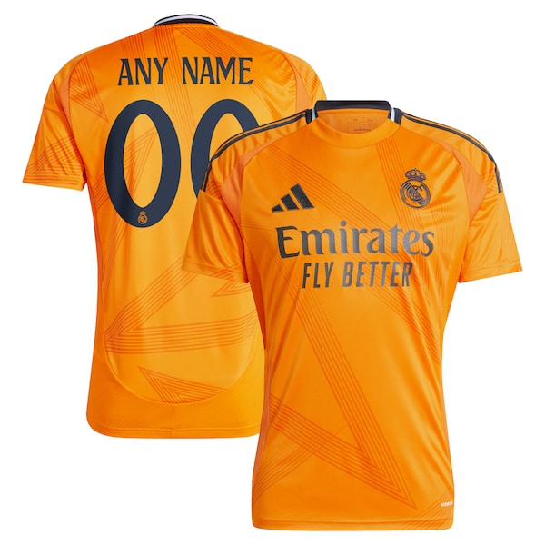 Los Merengues adidas 2024/25 Away Replica Custom Jersey - Orange