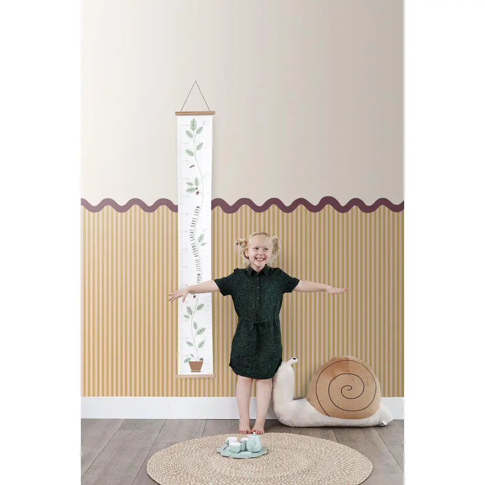 ESTAhome fotobehang lambrisering geel - 2.5 x 2.79 m