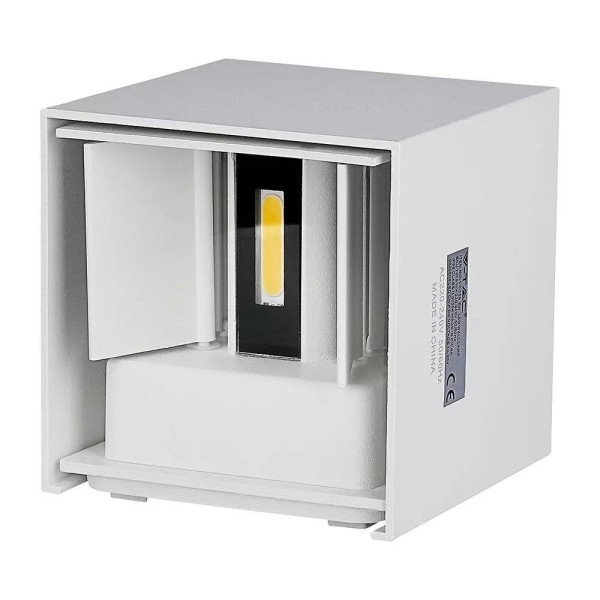 Kinkiet 759biały LED 1x5W 700lm wym:10x10x10cm IP65 V-TAC