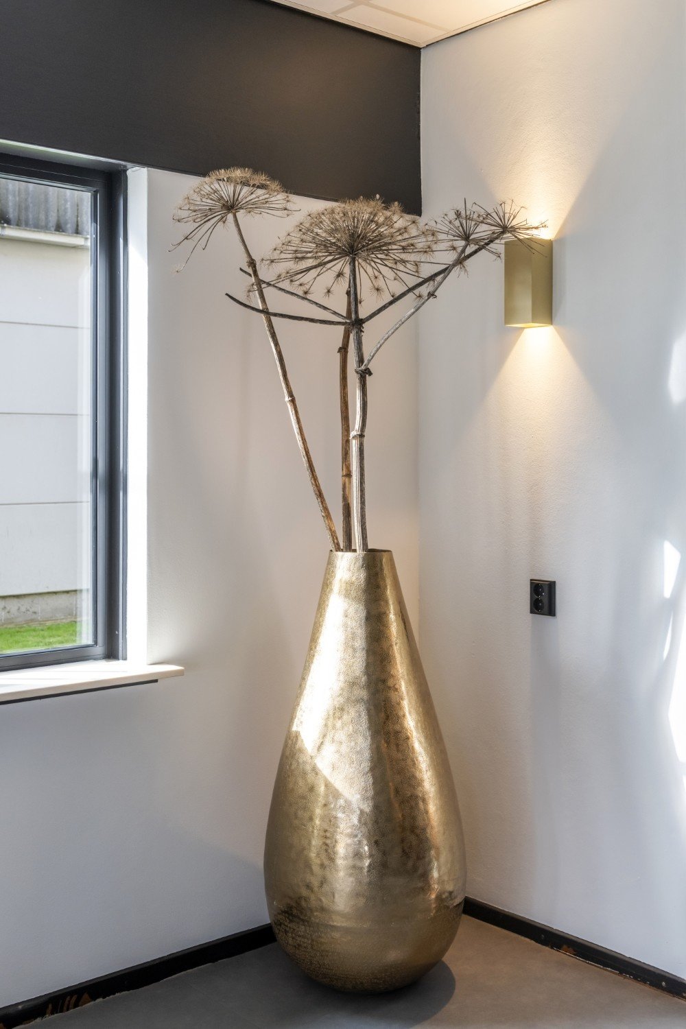 Artdelight Wandlamp Dante 2 XL Mat Goud GU10 GU10 Up & Downlight