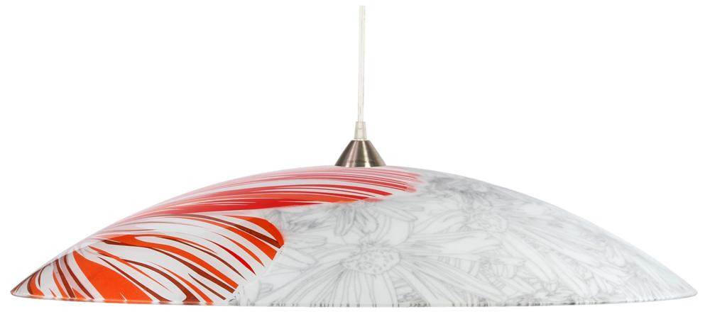 Lampa wisząca chromowana-czerwona SPRING 1xE27x60W Candellux
