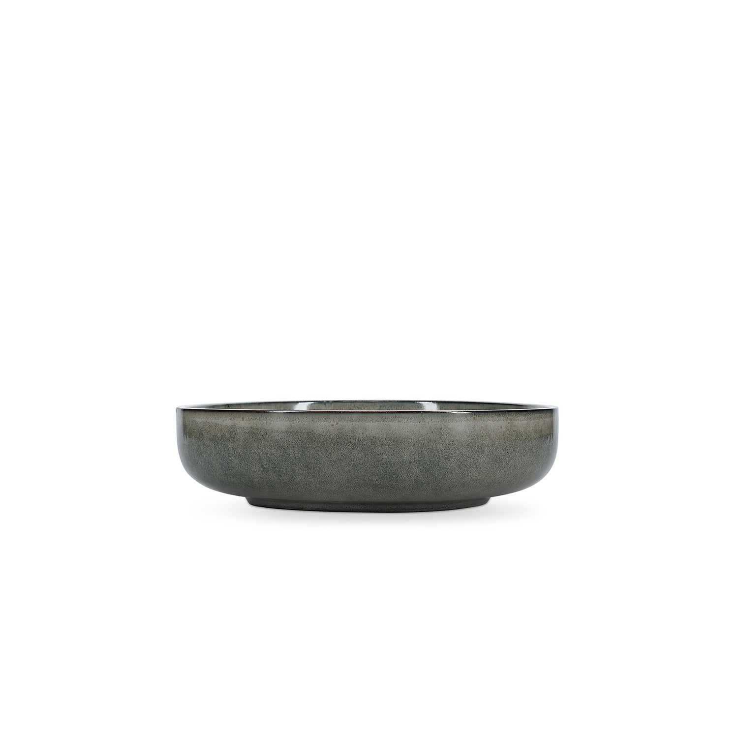 Salt & Pepper - Diep bord 22,5xH6cm groen/blauw Meridian - Set van 2