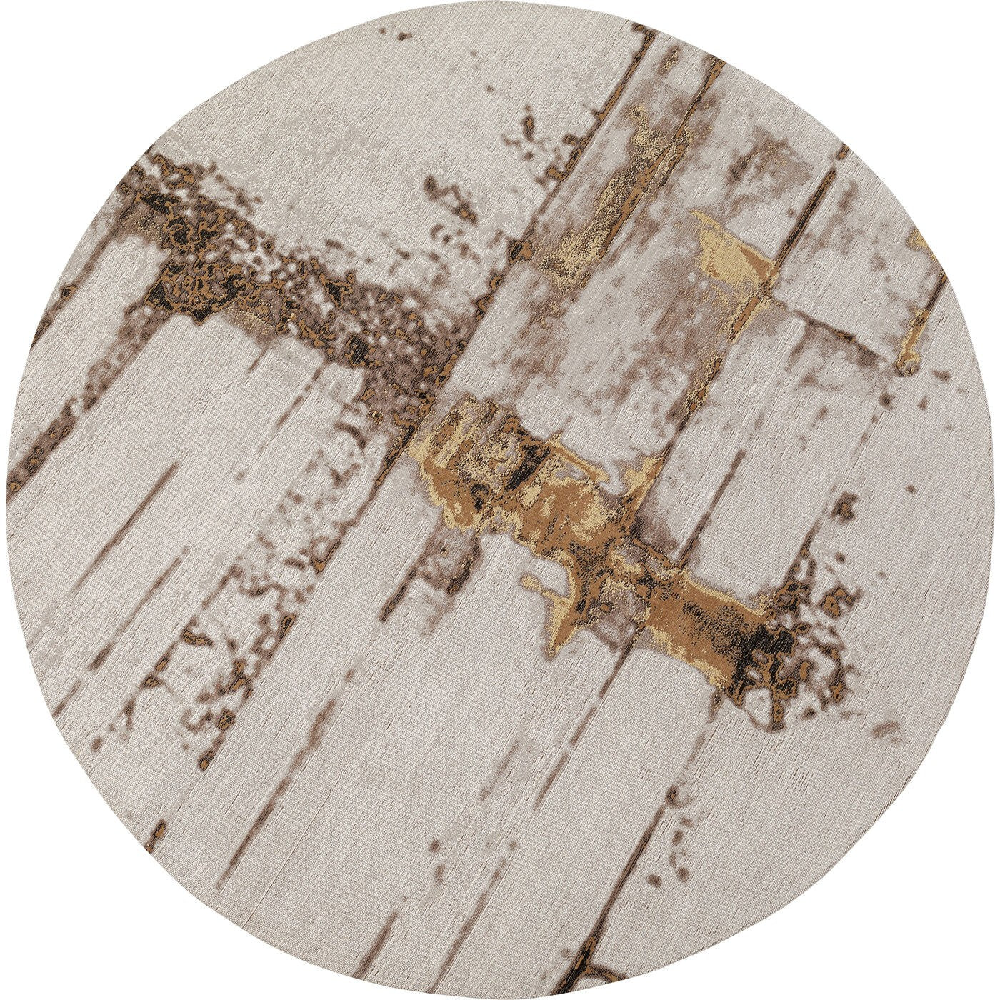 Kare Design Vloerkleed Abstract Line Ø200cm grijs