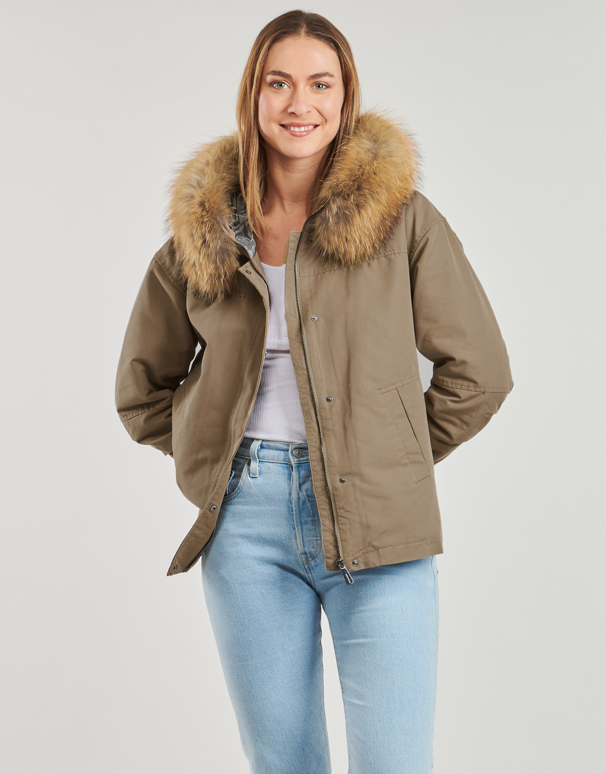 Oakwood - SYMA (raccon fur) - Camel