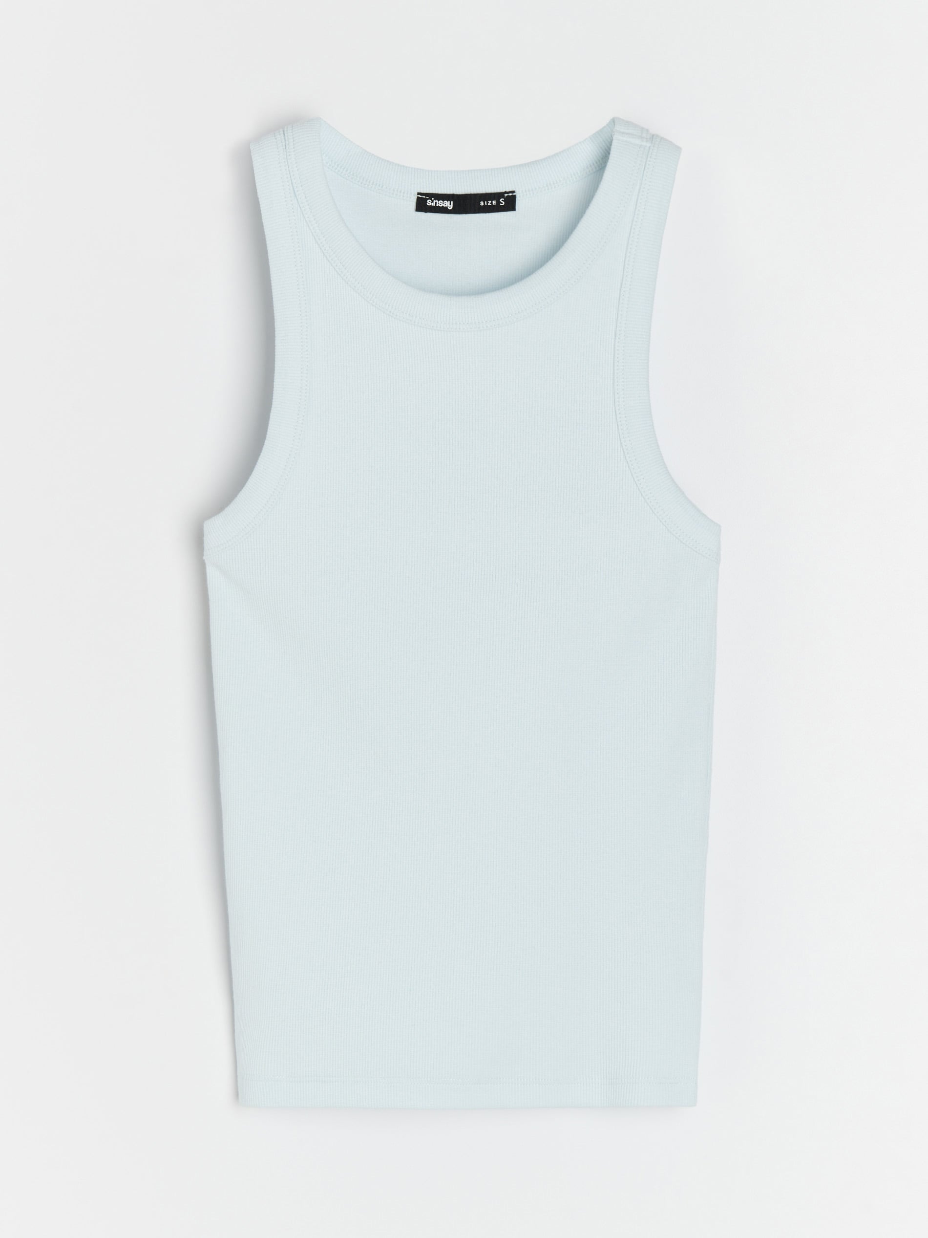 Bawełniany prążkowany top basic