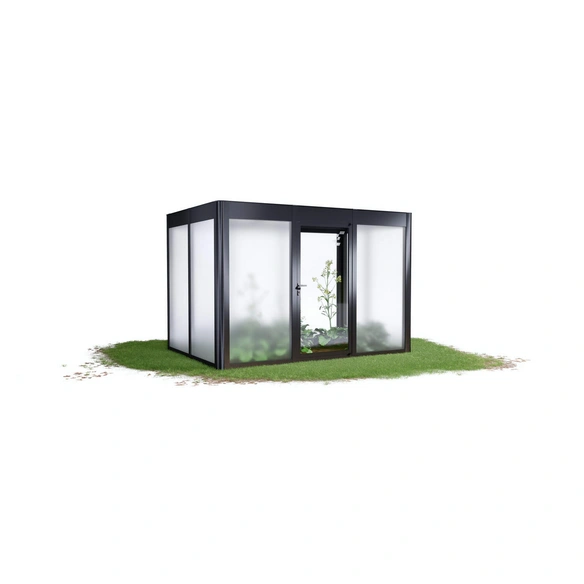 Gewächshaus »SunGarden Deluxe 3.2«, BxHxT: 338 x 229 x 233 cm, anthrazit-metallic
