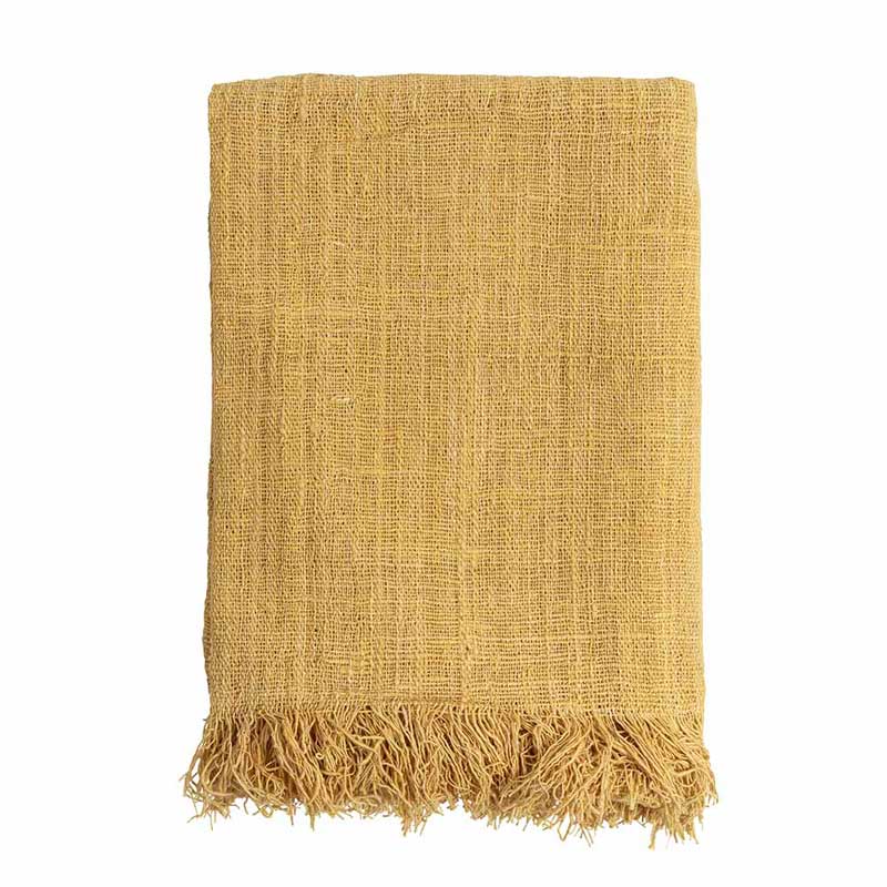 Originalhome plaid geel - 200x130 cm