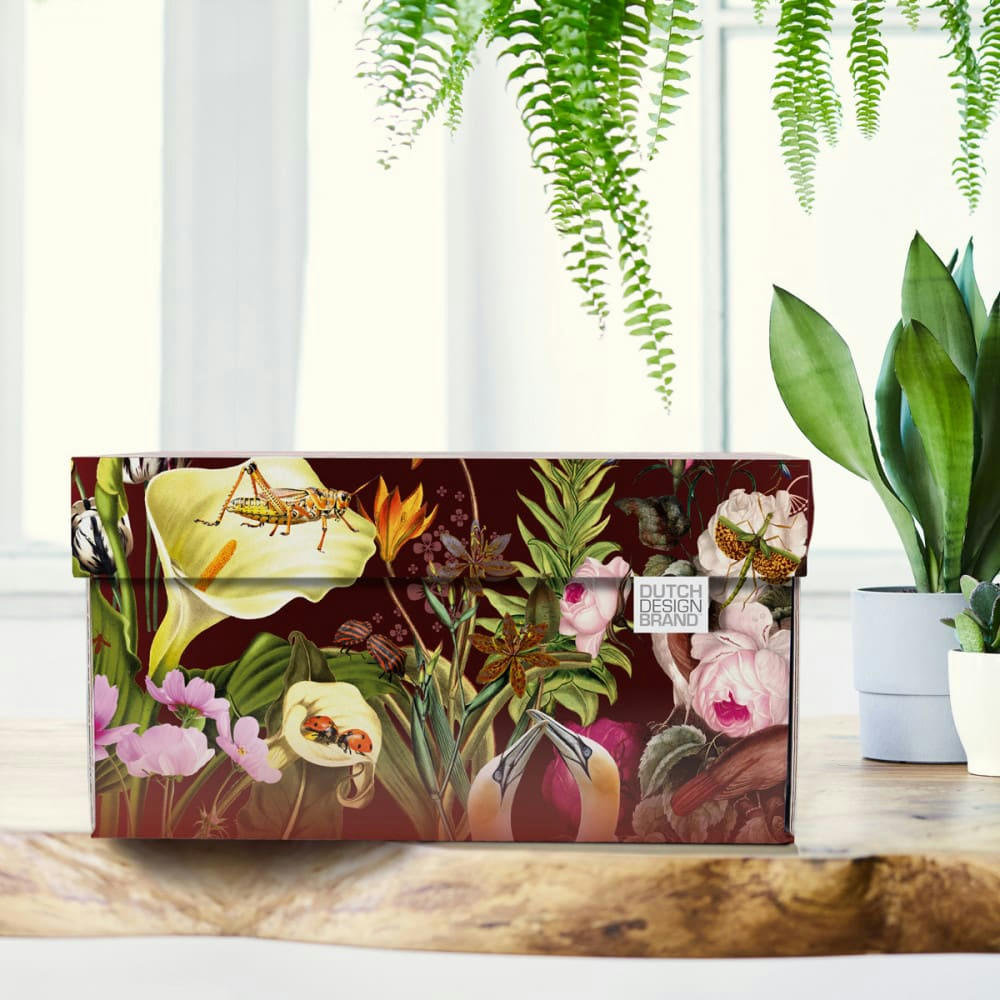 TRIPTIC - Boite de rangement carton multicolore 39,5x32x21cm