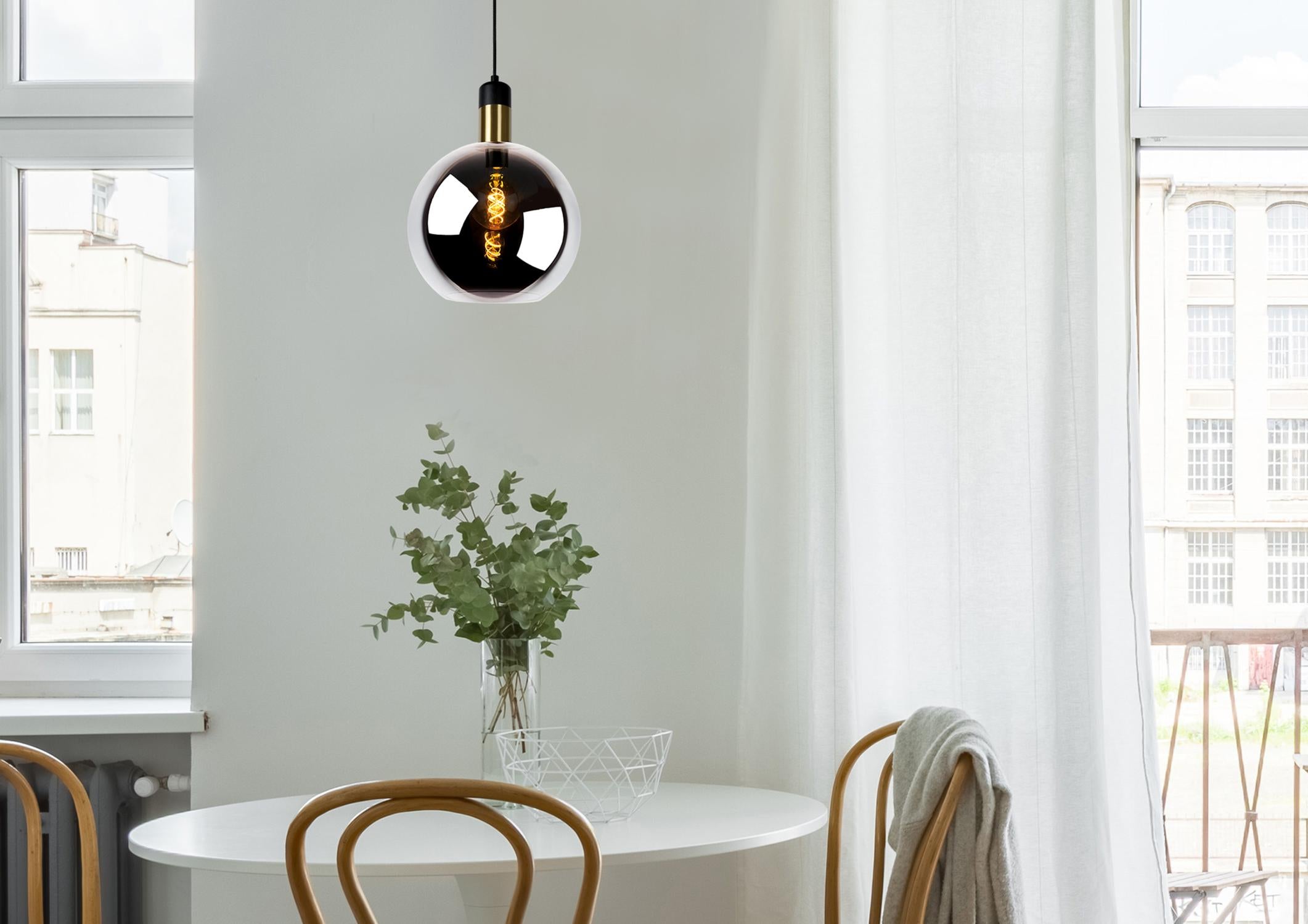 Lucide hanglamp JULIUS - 1xE27 - Fumé