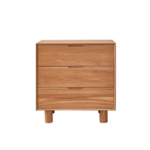 Commode en teck massif 80 cm 3 tiroirs
