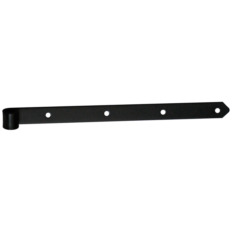 Penture droite en métal noir 400 mm TEKNIBOX