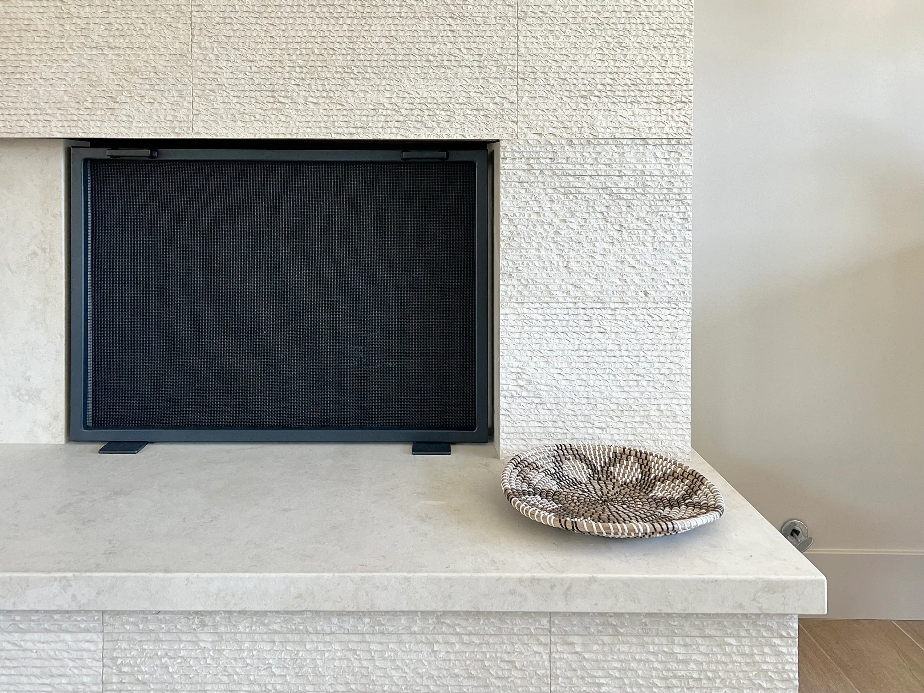 Fireplace Screen, Metal Fireplace Screen, Fireplace Door, Fireplace Cover, Fireplace Insert, Fireplace Screen Cover, Black Fire Screen
