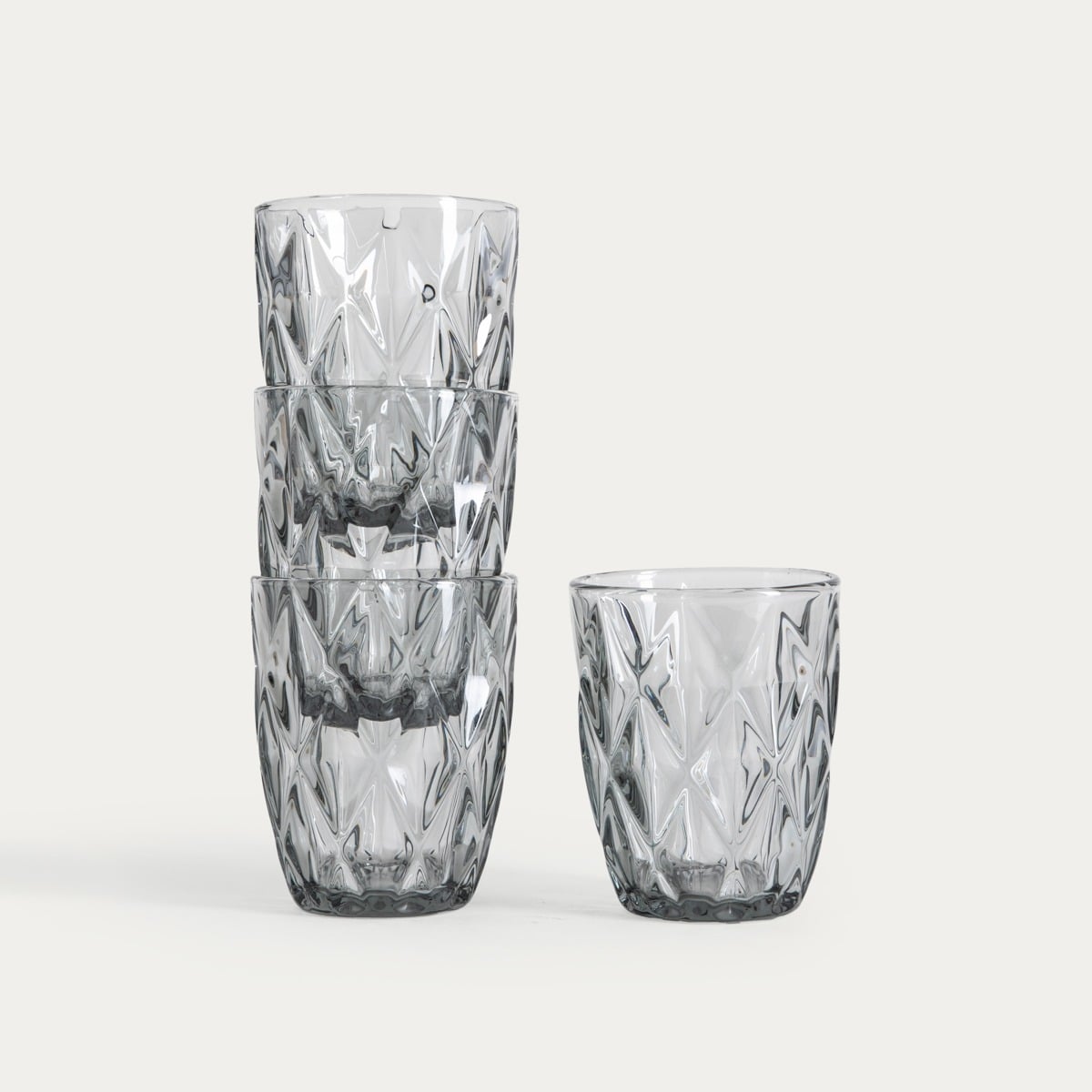 Zestaw szklanek LUNO grafitowych 4 szt. 280ml