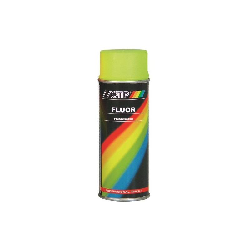 Peinture en spray fluorescente verte 0,4 L MOTIP