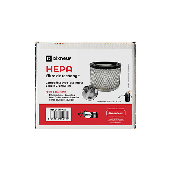 Filtre HEPA pour aspirateur granul mini