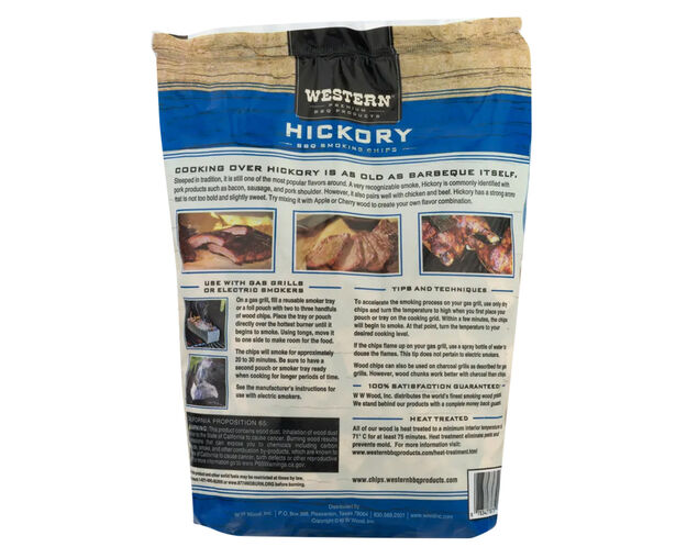 Western Premium Smoking Wood Chips - Hickory