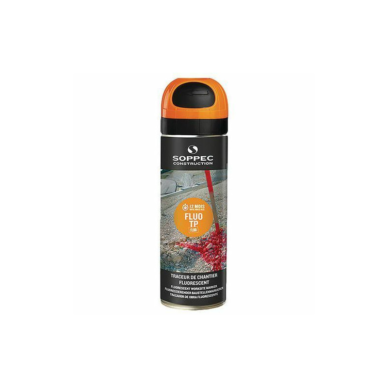 Spray de traçage fluo orange 0,5 L