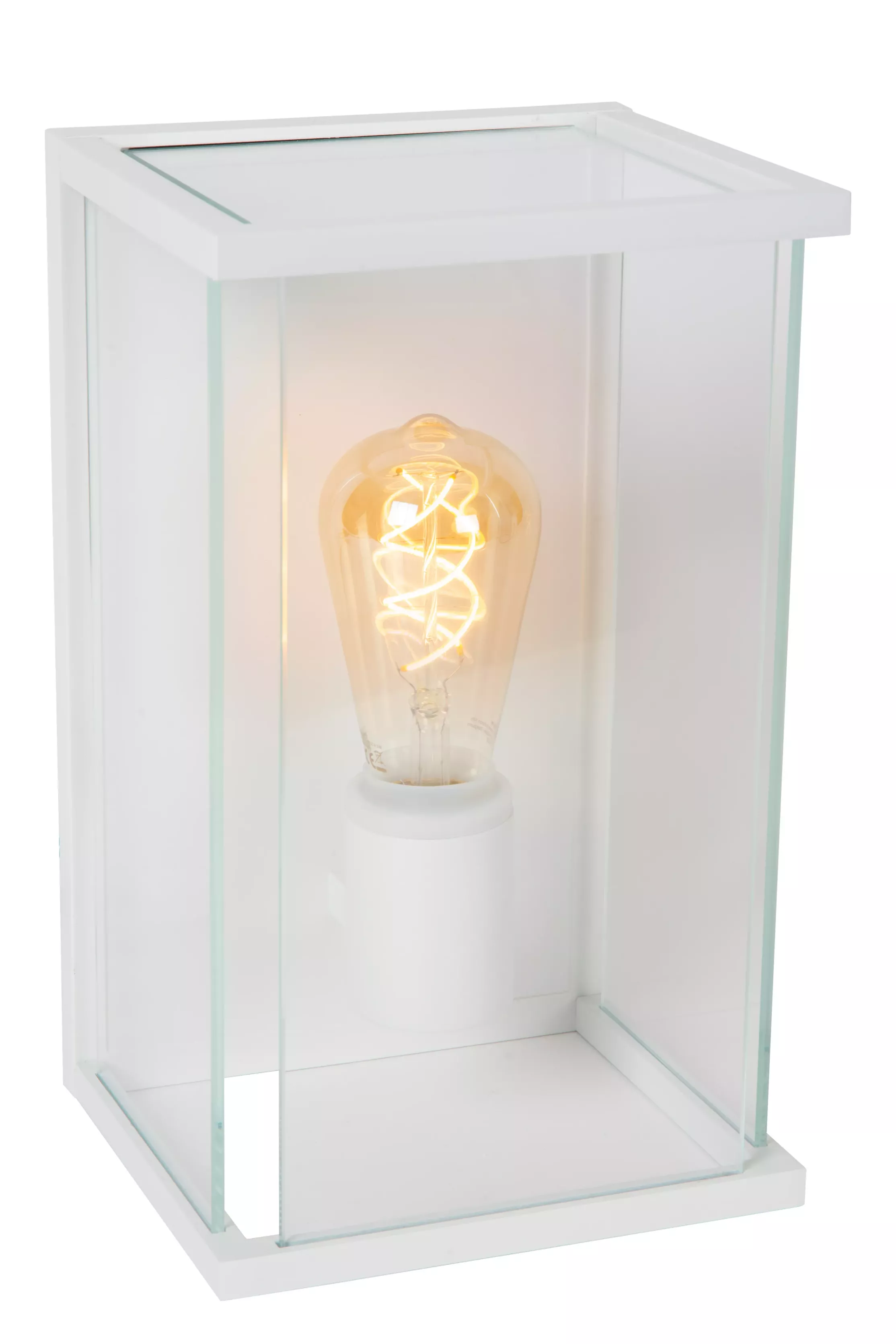 Kinkiet zewnętrznybiały CLAIRE 1xE27x15W IP54 Lucide