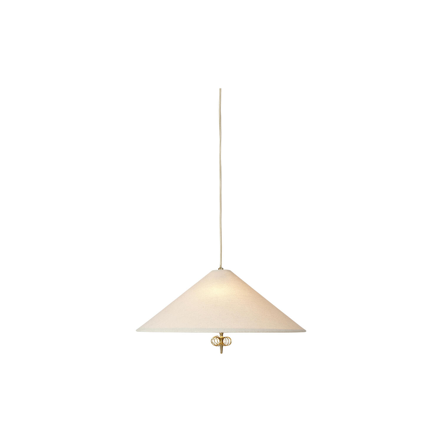 1967 Pendant, brass/canvas