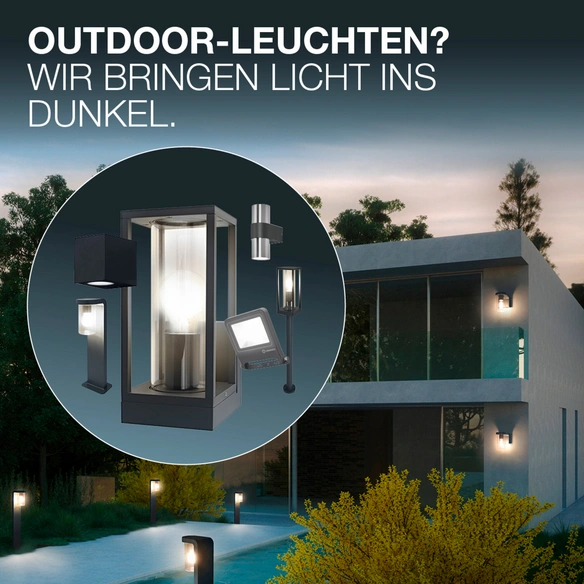 Wandleuchte »ENDURA® CANNON«, Dunkelgrau,