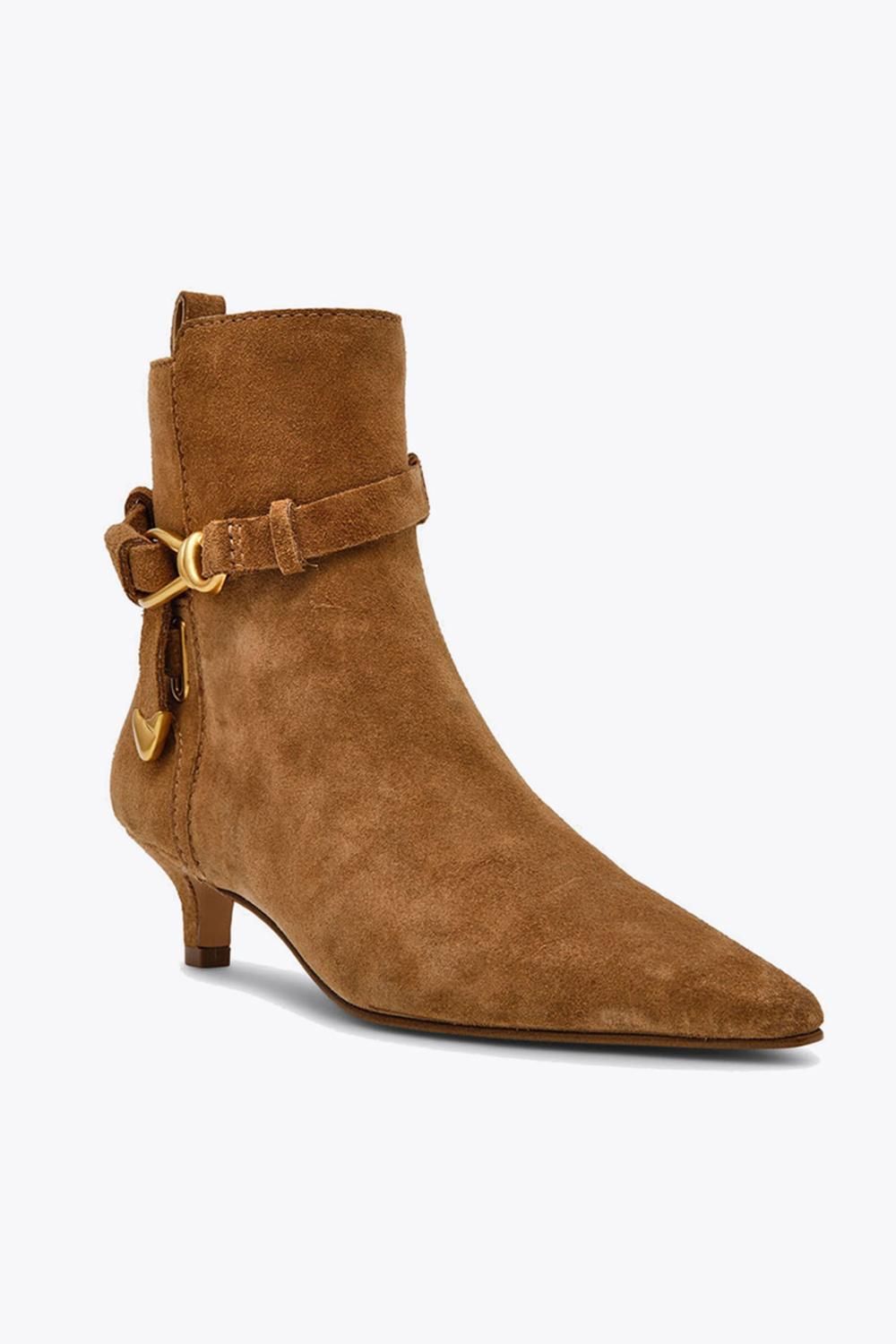 STEVE MADDEN Roller Ankle Boot Tan Suede' Suede Boots
