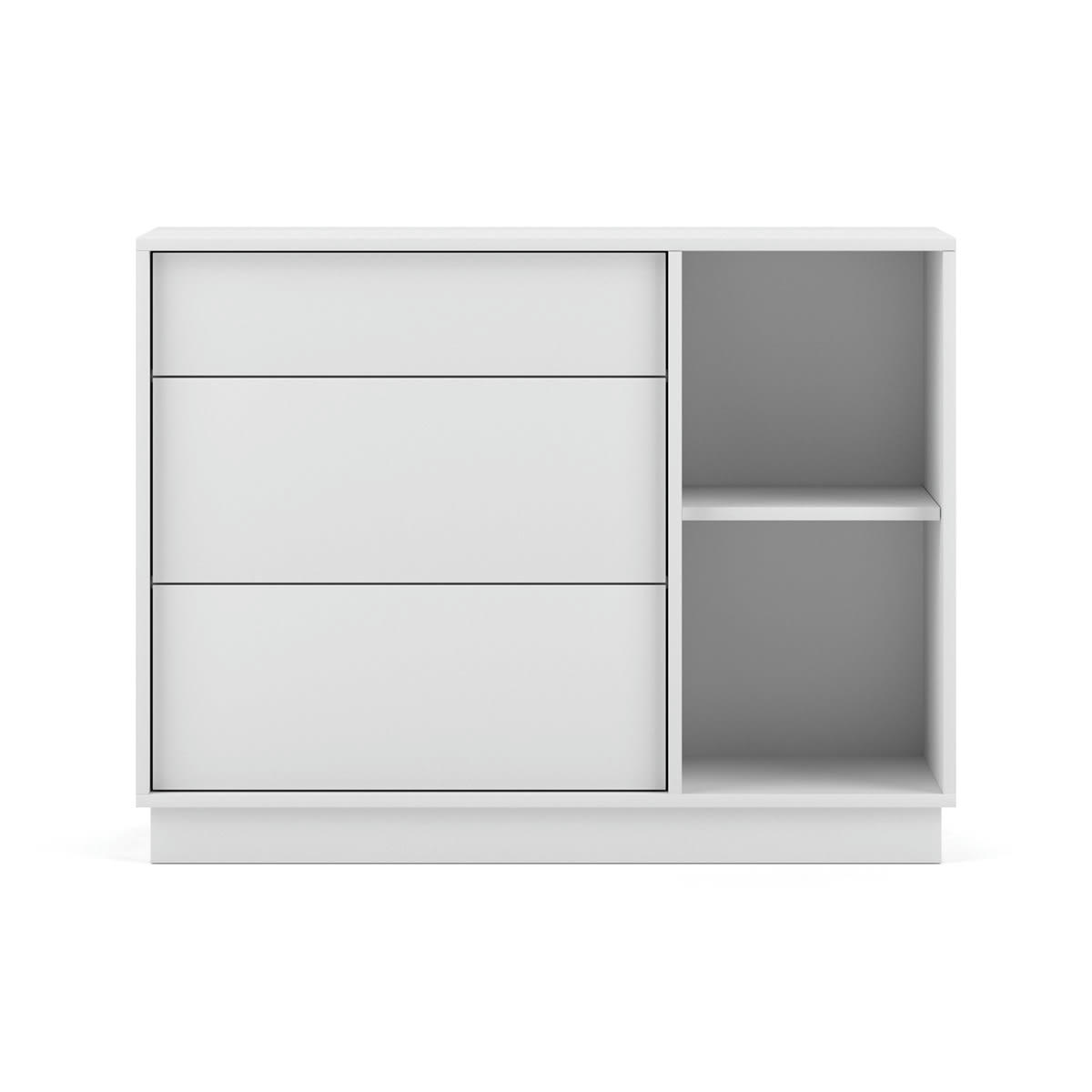 - Buffet 2 portes 1 tiroir blanc