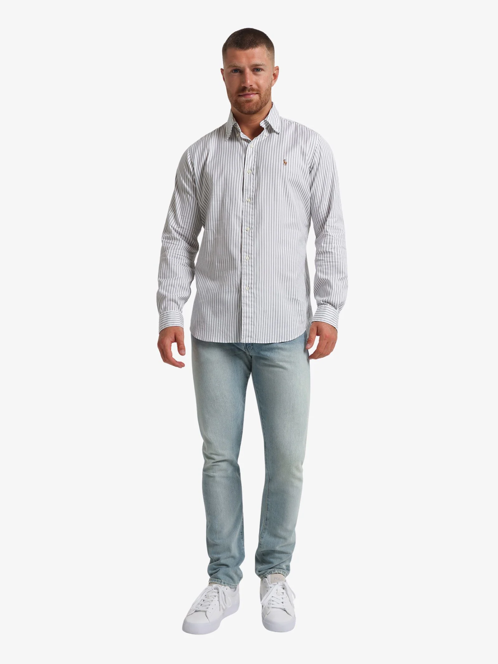 Custom Oxford Striped Button-Down Shirt