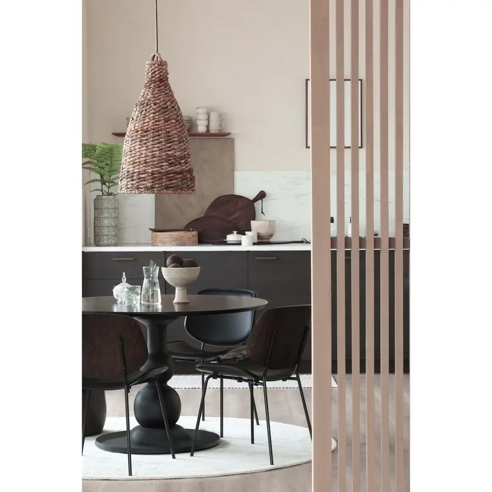 WOOOD Close Eetkamerstoelen - Hout - Zwart - Set van 2