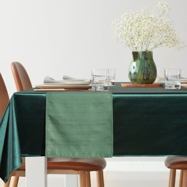 Zestaw Obrus GLAMO 140x220 z bieżnikiem 33x220 cm zielony