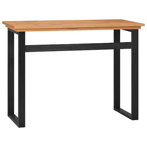 NNEVL Desk 100x45x75 cm Solid Teak Wood