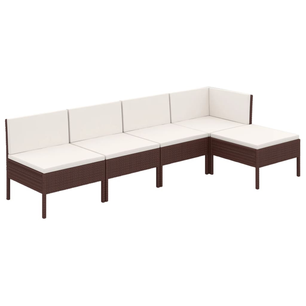 Zestaw wypoczynkowy do ogrodu Brąz Technorattan hjørne   3x sofa