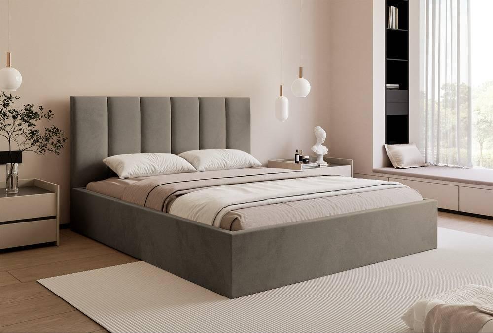 Bedframe Carolina met opbergruimte velvet 160x200