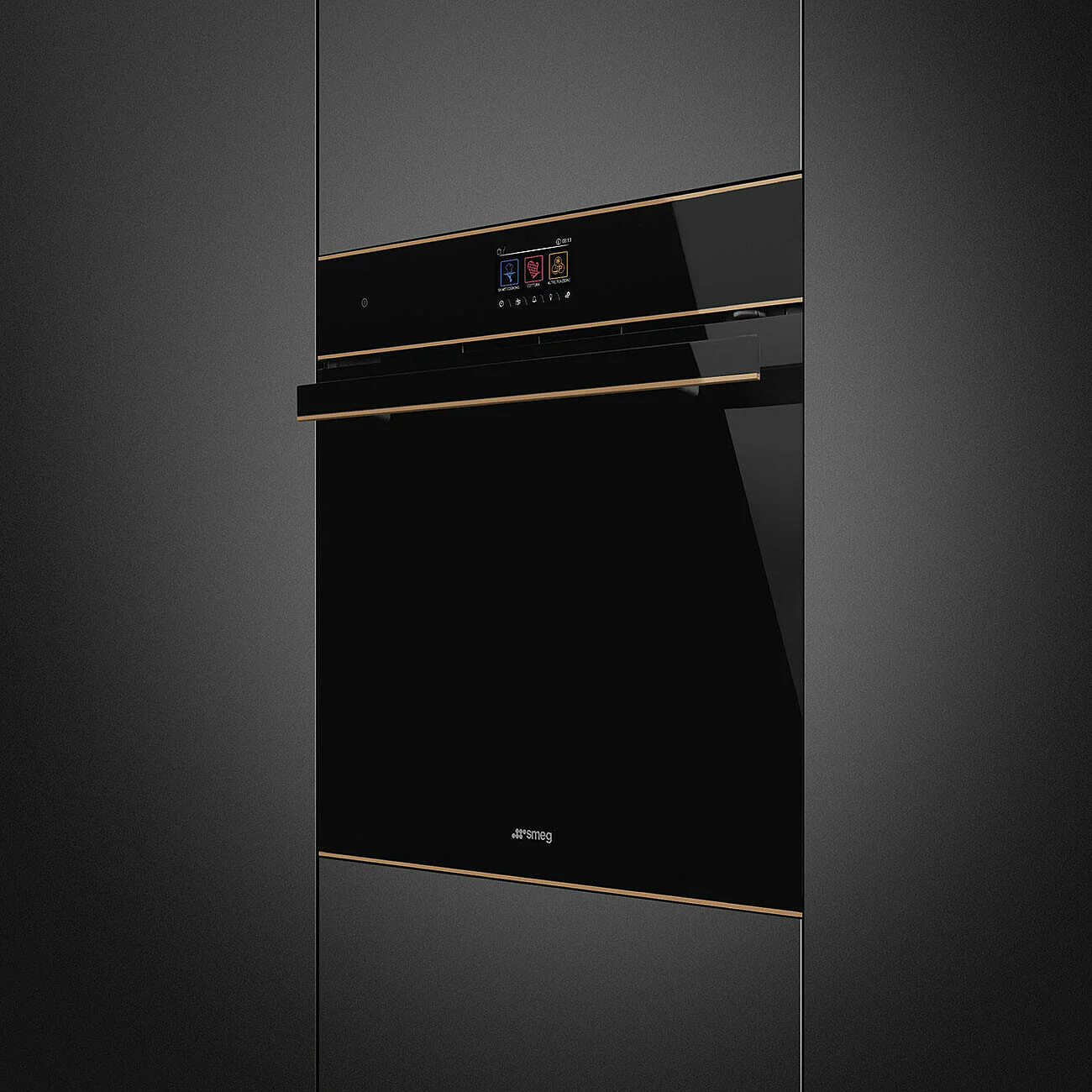 60cm Dolce Stil Novo Pyrolytic Oven Copper Trim