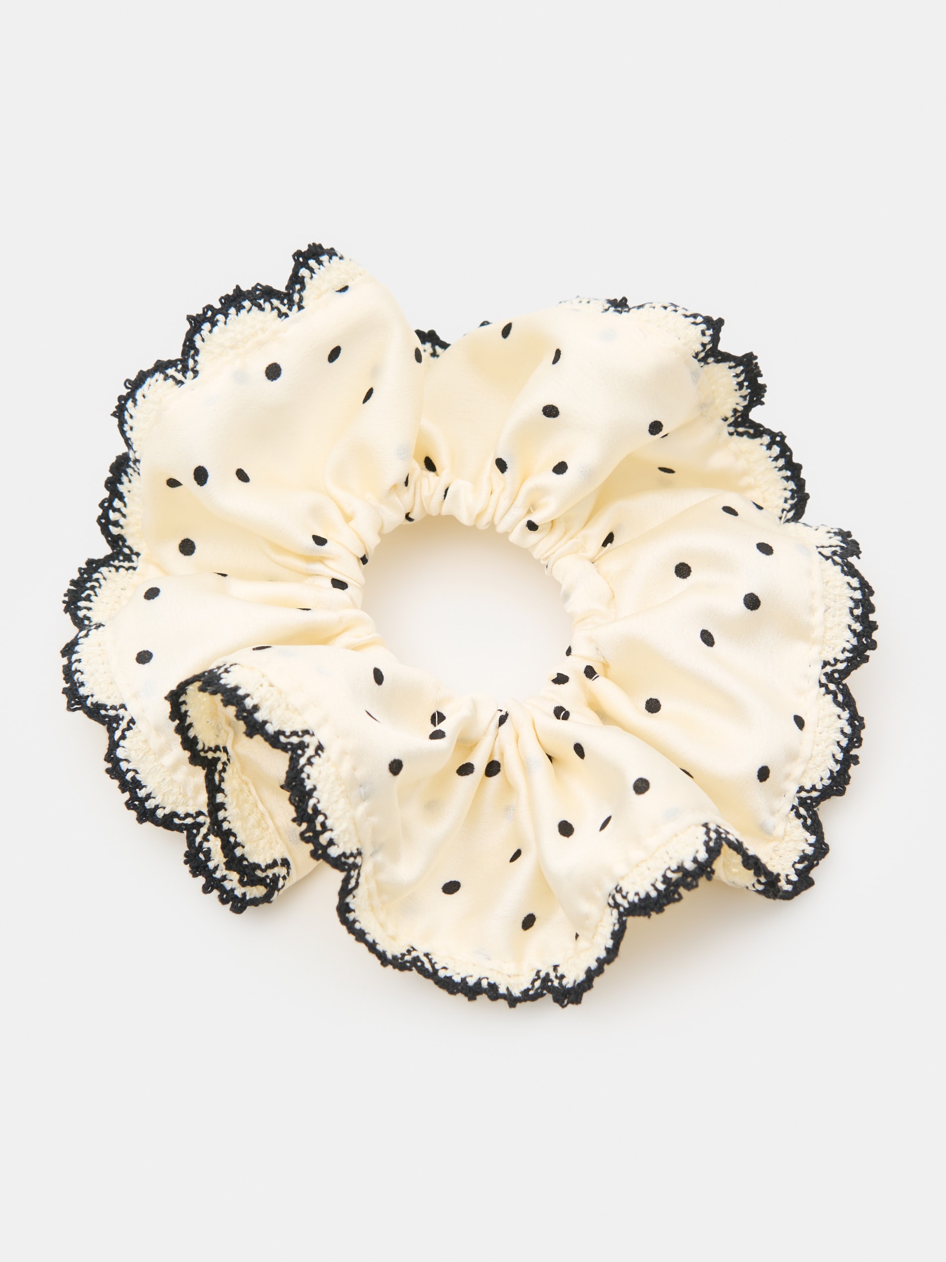 Gumka do włosów scrunchie w kropki