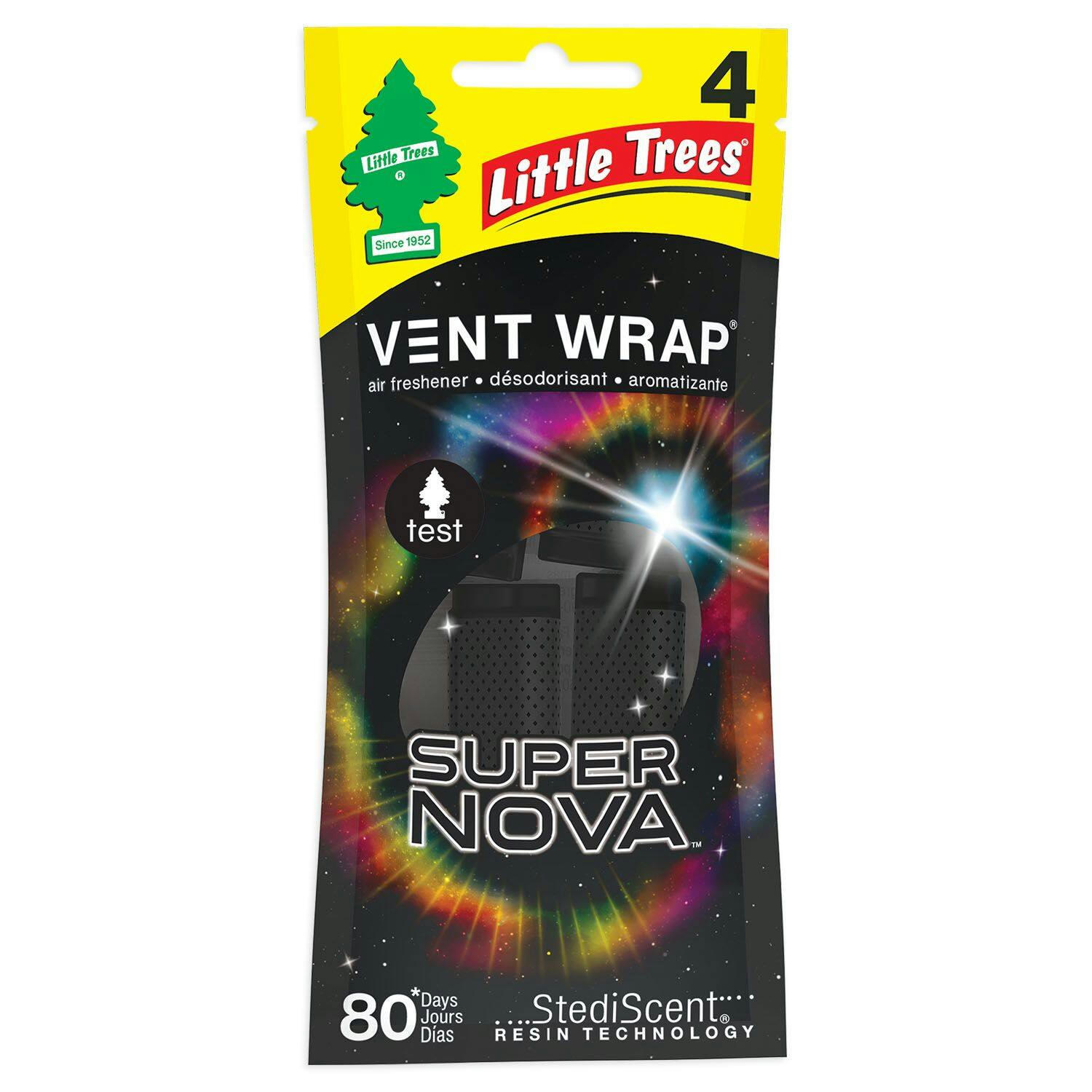 Little Trees Supernova Car Vent Wrap Air Freshener, 4-pk