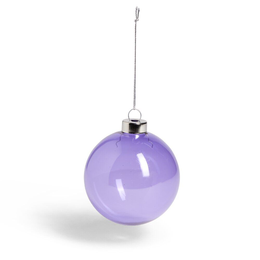Boule de No&euml;l en verre boréal Ø8cm (3 modèles)
