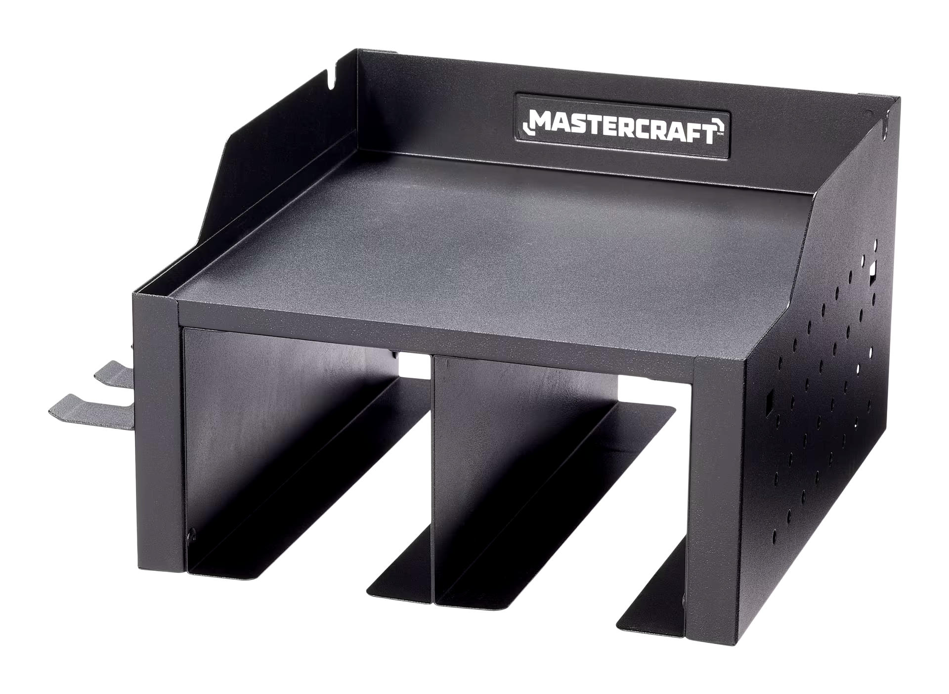 Mastercraft Power Tool Wall Shelf / Storage Rack, Black, 10.5 x 11 x 6.5-in