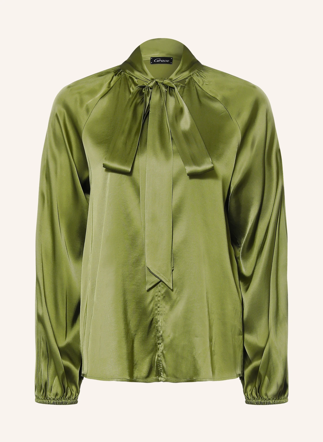 Grace Satinbluse mit Schluppe