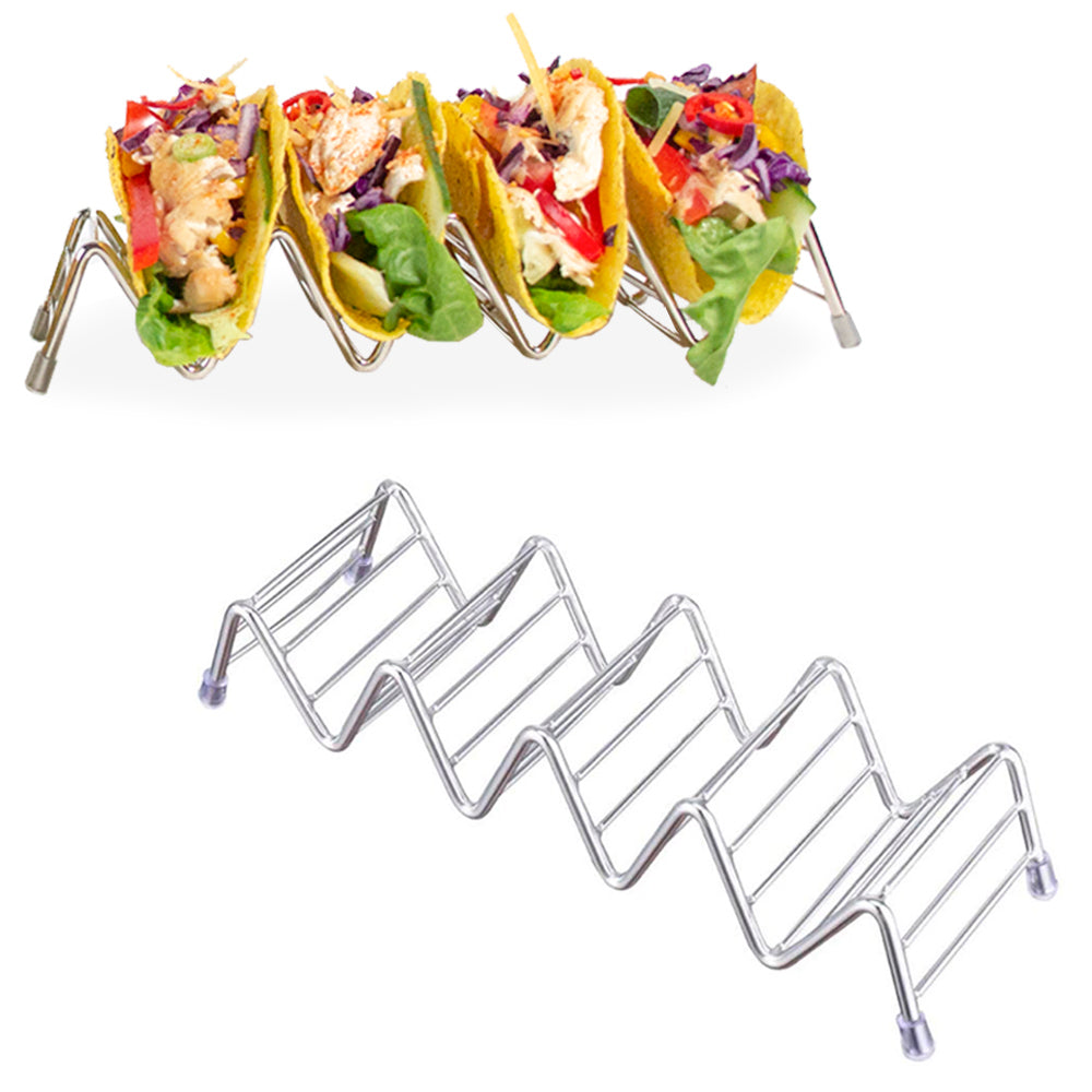 Krumble Taco en tortilla houder - Chroom