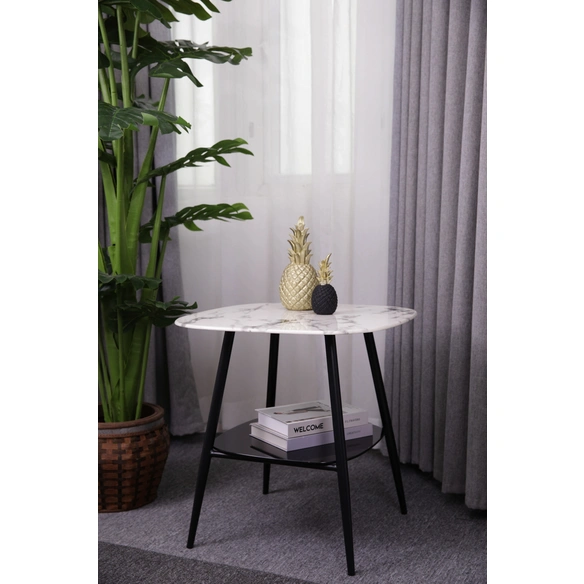 Couchtisch, BxLxH: 55 x 55 x 55 cm, Glas/Metall