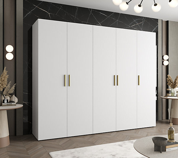 Armoire Bari 1 a portes battantes H. 202 x L.250 x P. 52, 5 portes