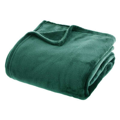 Koc Flanelowy zielony 180x230cm