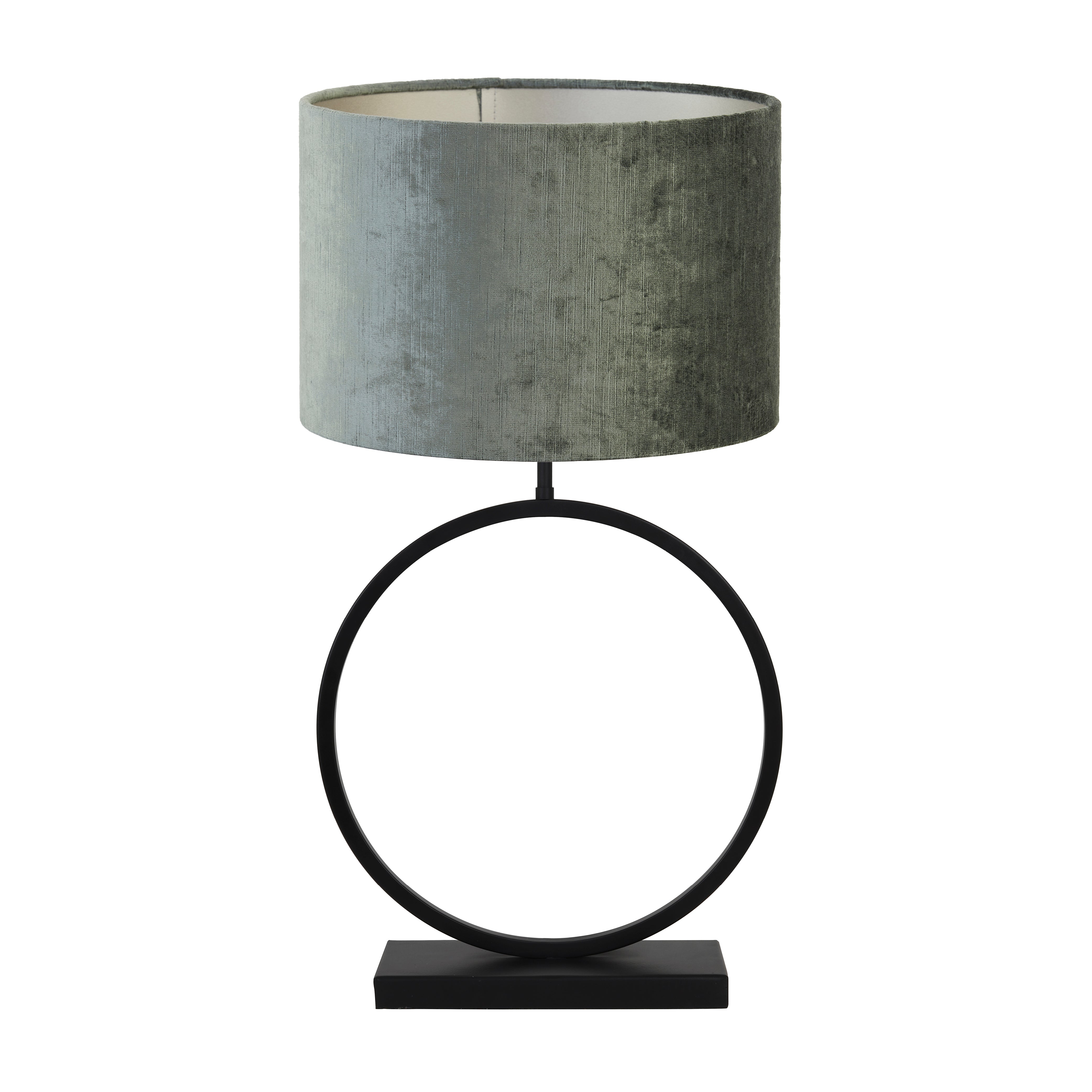 Light & Living tafellamp Liva/Gemstone - zwart, antraciet - 40x40x78.5cm