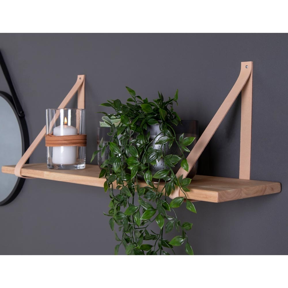 Artichok Thomas houten wandplank zwart - 80 x 20 cm