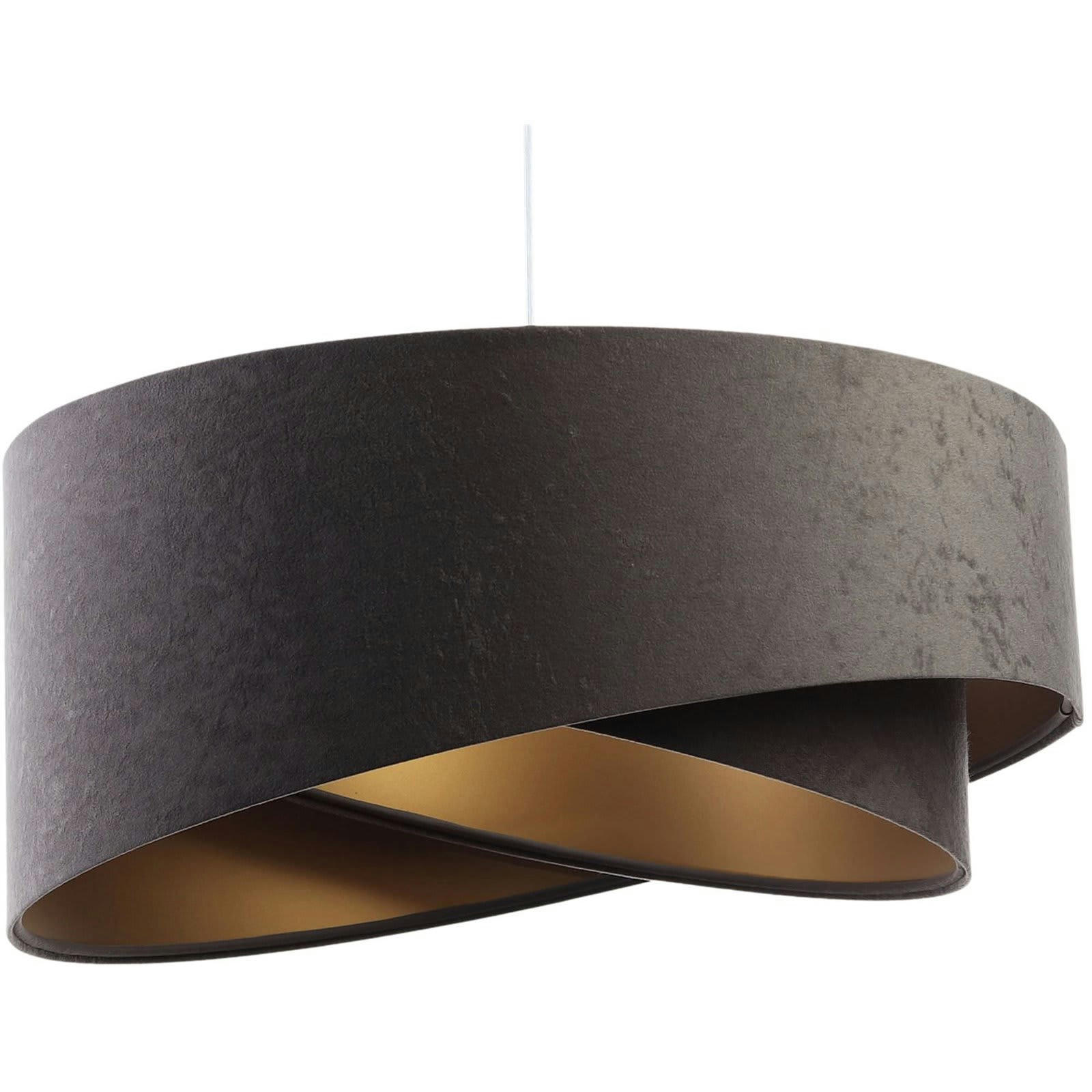 GALAXY - Suspension Tissu Gris 50x50x23 cm