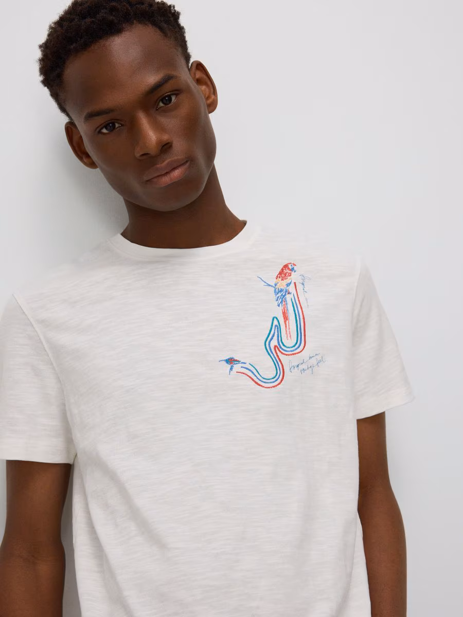 Regular Fit T-Shirt With Embroidery