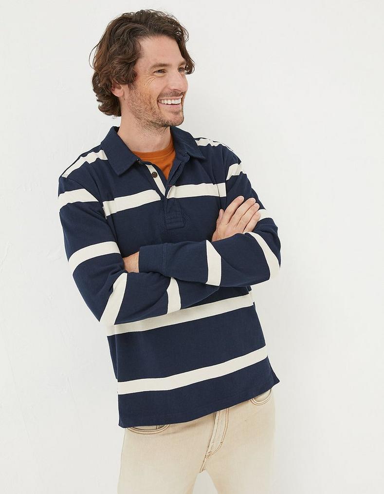 Long Sleeve Stripe Rugby Shirt